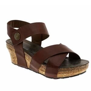 NEW PIERRE DUMAS WOMEN'S CHANTAL 4 WHISKEY/MEDIUM / 10